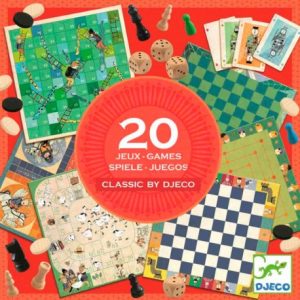 SET DE 20 JUEGOS CLÁSICOS DE MESA - DJECO