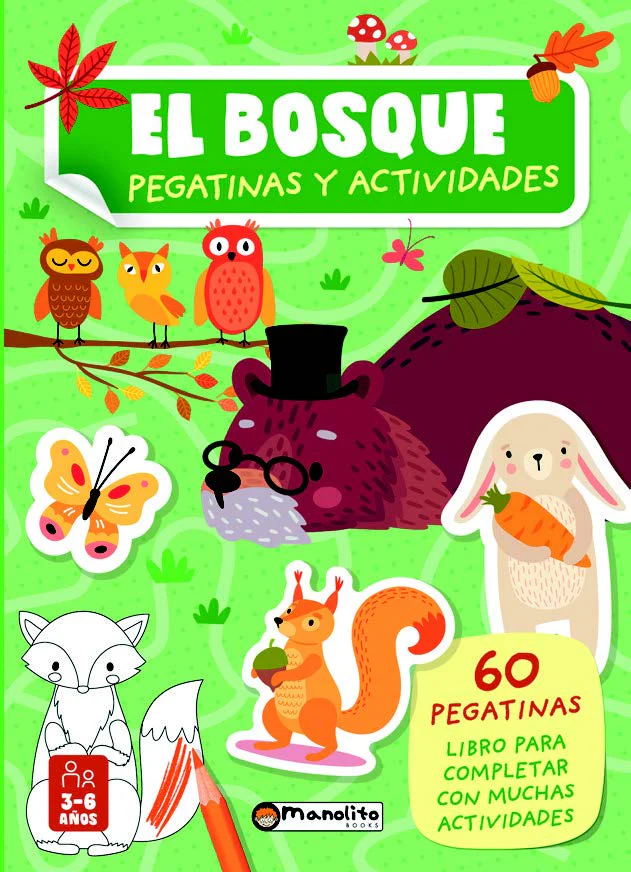 LIBRO PEGATINAS Y ACTIVIDADES "EL BOSQUE"