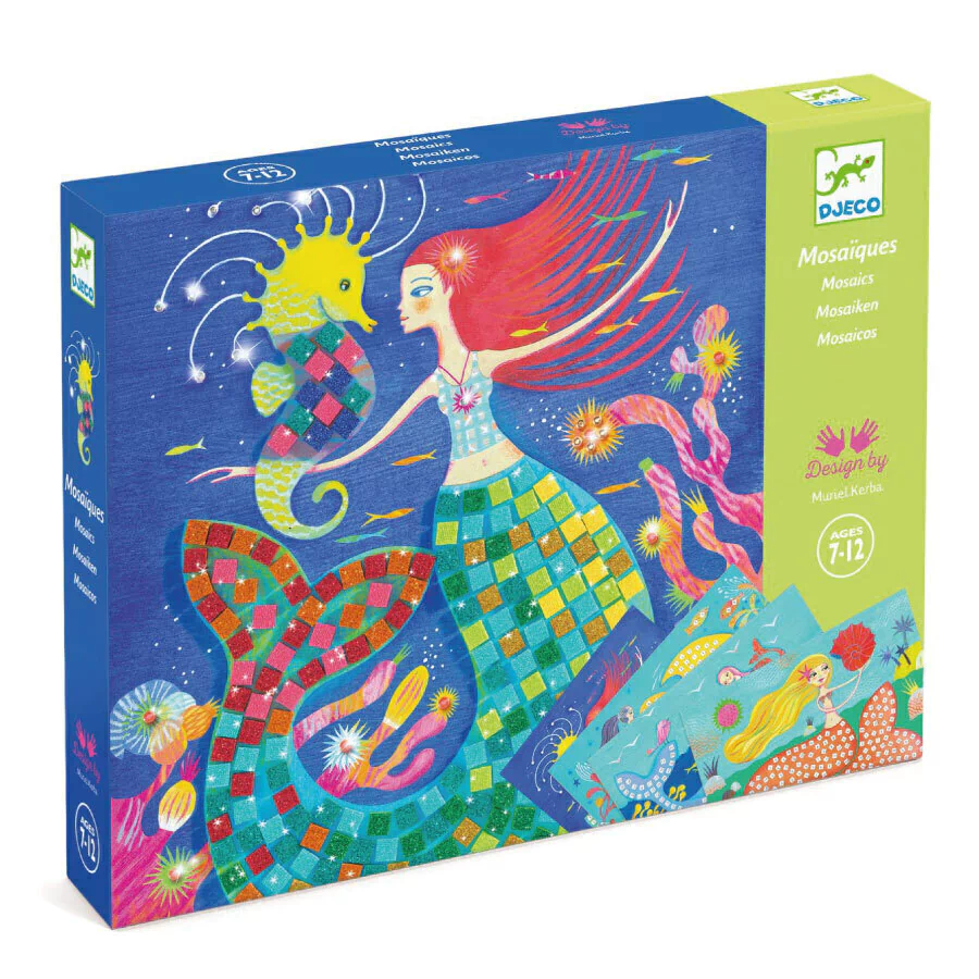 Set de Collage con Mosaicos - El Canto de las Sirenas DJECO