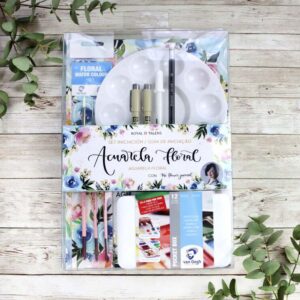 SET INICIACIÓN ACUARELA FLORAL -VAN GOGH TALENS