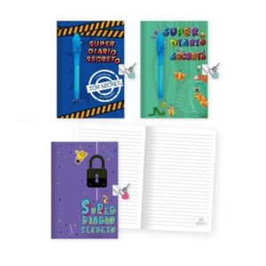 DIARIO CANDADO BOLIGRAFO INVISIBLE AGENTE SECRETO