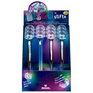 BOLIGRAFOS BOLA LUMINOSA COLORES SURTIDOS- MOSES