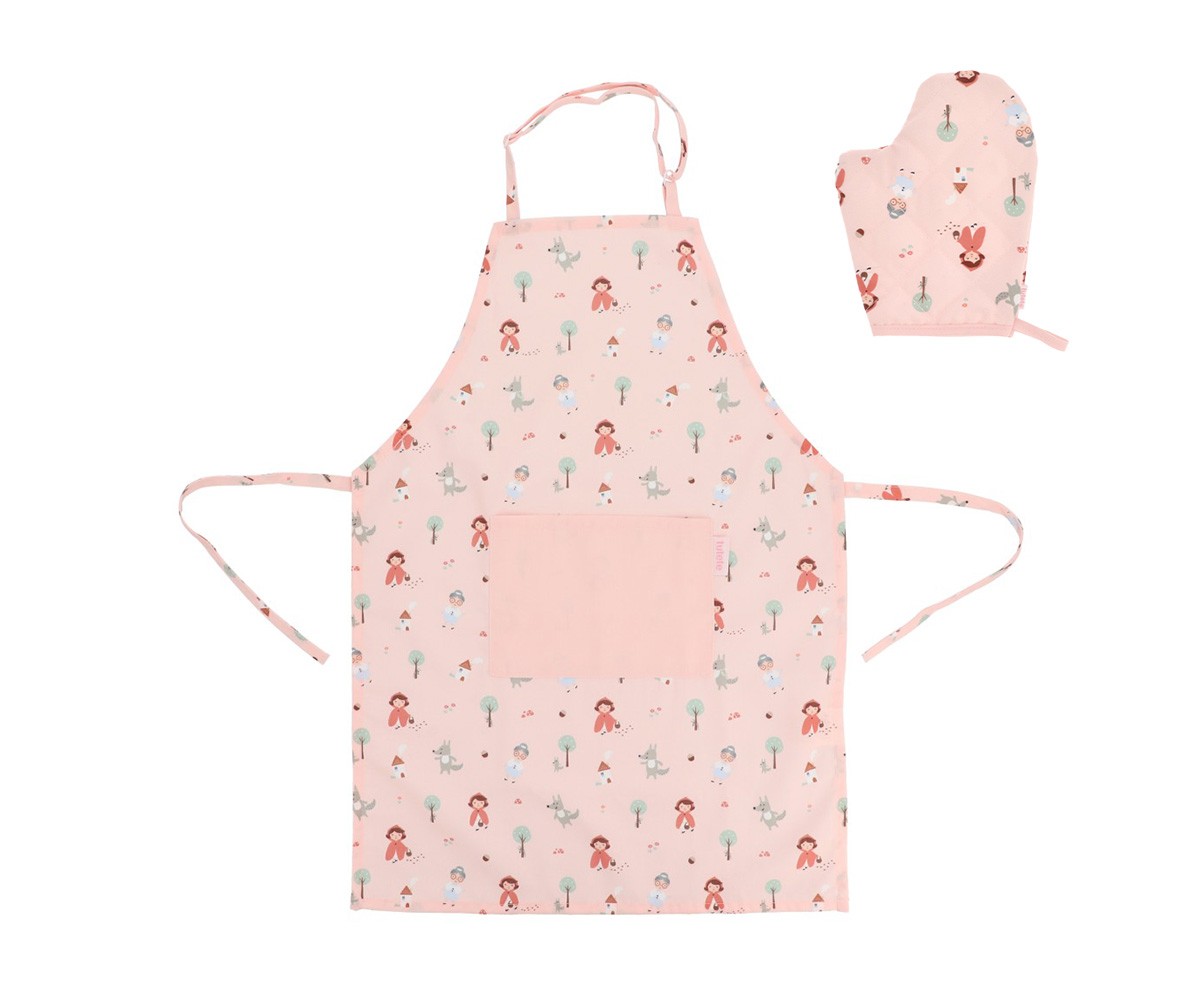 DELANTAL Y MANOPLA LITTLE RED
