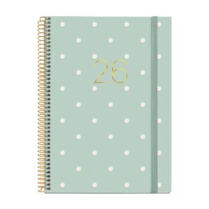 AGENDA MIQUELRIUS 2026 DÍA PÁGINA ESPIRAL GRAFICA POLKA DOTS