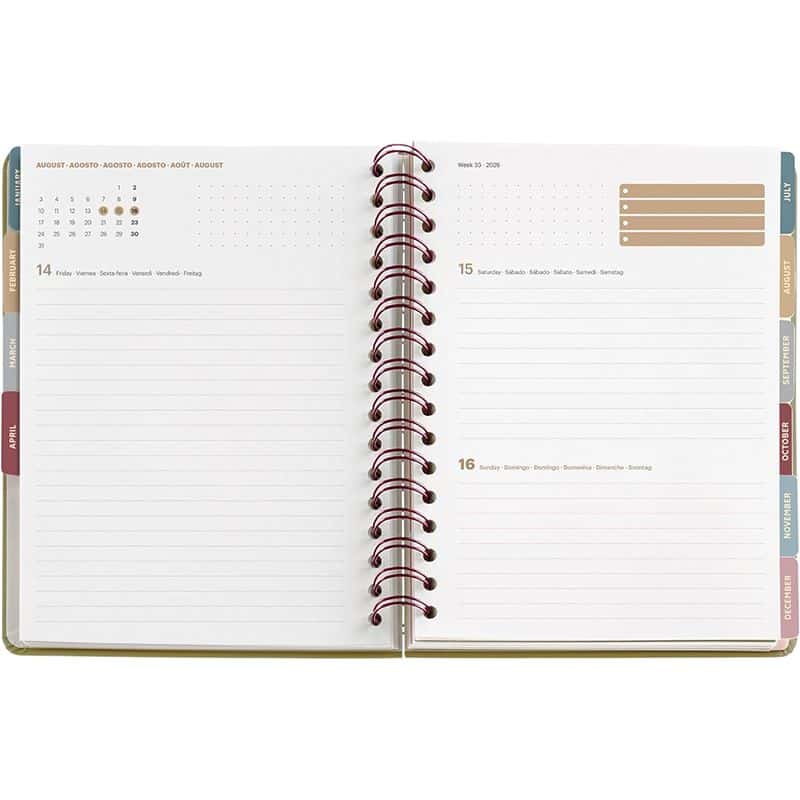 MIQUELRIUS AGENDA 2026 ARNO DUFOUR BAMBÚ DÍA/PÁGINA - Imagen 5