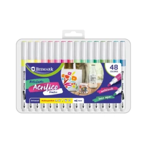 ROTULADORES ACRILICOS METALIZADOS 48 COLORES-BISMARCK