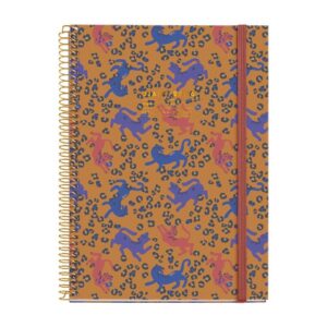 AGENDA MIQUELRIUS 2026 DÍA PÁGINA ESPIRAL NATURA LEOPARD