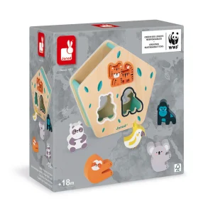 CAJA DE FORMAS DE ANIMALES MADERA WWF
