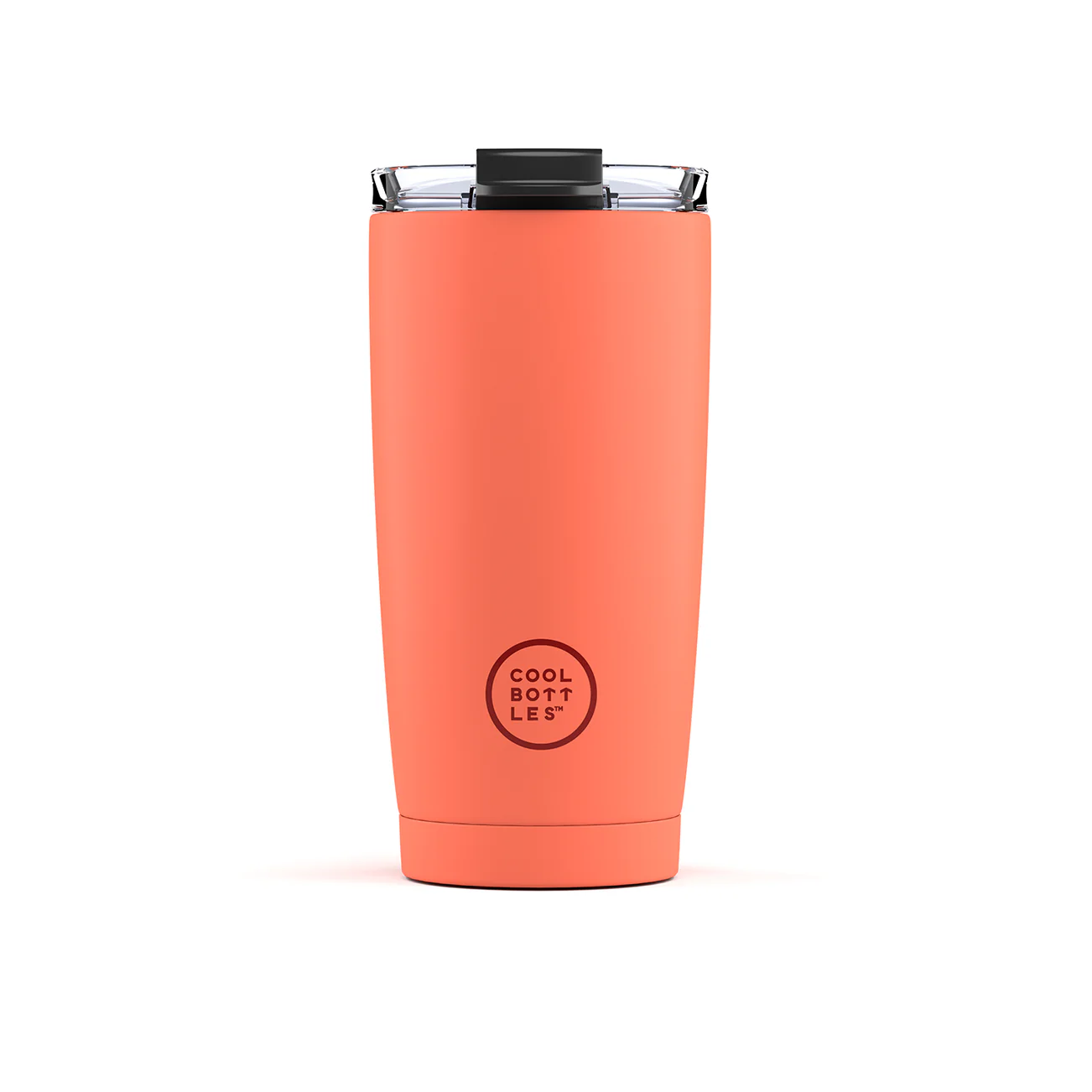 VASO DE ACERO INOXIDABLE, COLOR PASTEL CORAL 550 ML