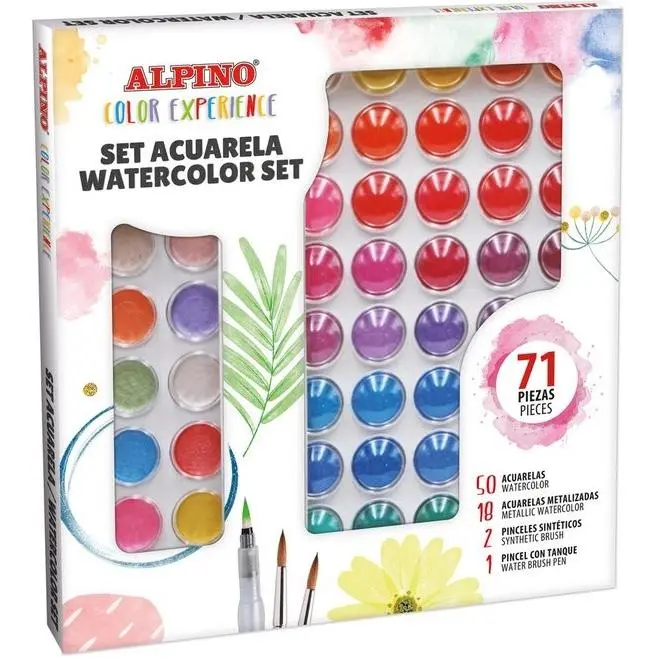 SET ACUARELA WATERCOLORSET COLOR EXPERIENCE- ALPINO